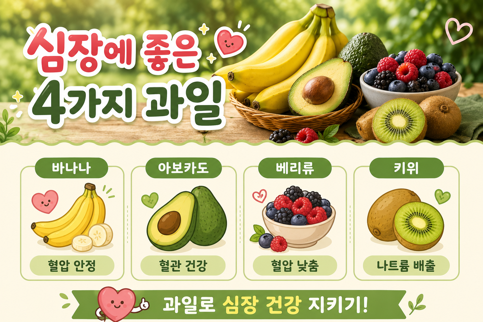 혈압 낮추는 과일 4가지, 심장 건강 지키려면 매일 챙겨 드세요