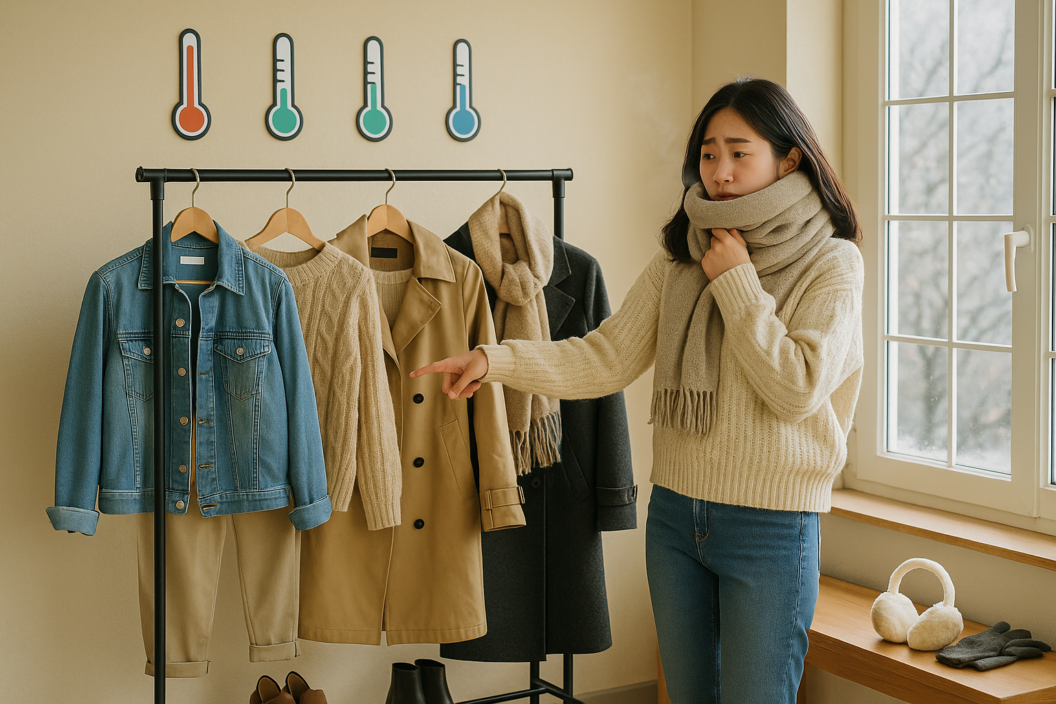 기온별 옷차림 꿀팁: 5~8℃·9~11℃·12~16℃ 초겨울 레이어링 가이드