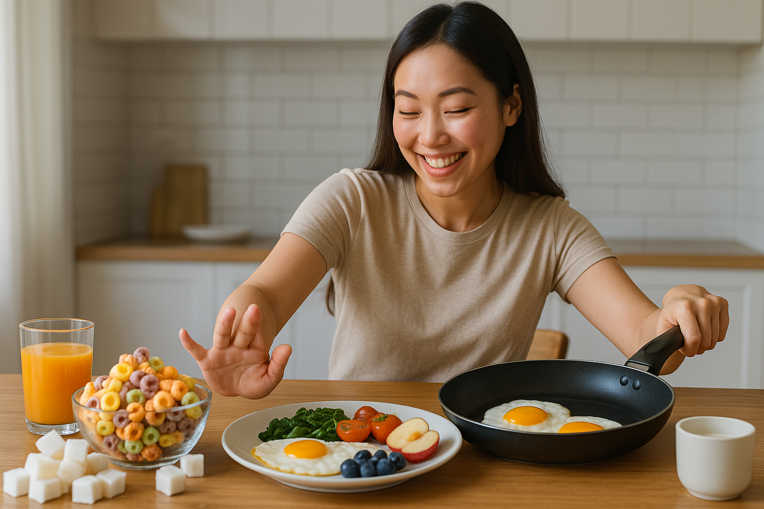 아침에 시리얼·주스 대신 달걀: 혈당 스파이크 확 줄이는 식사법