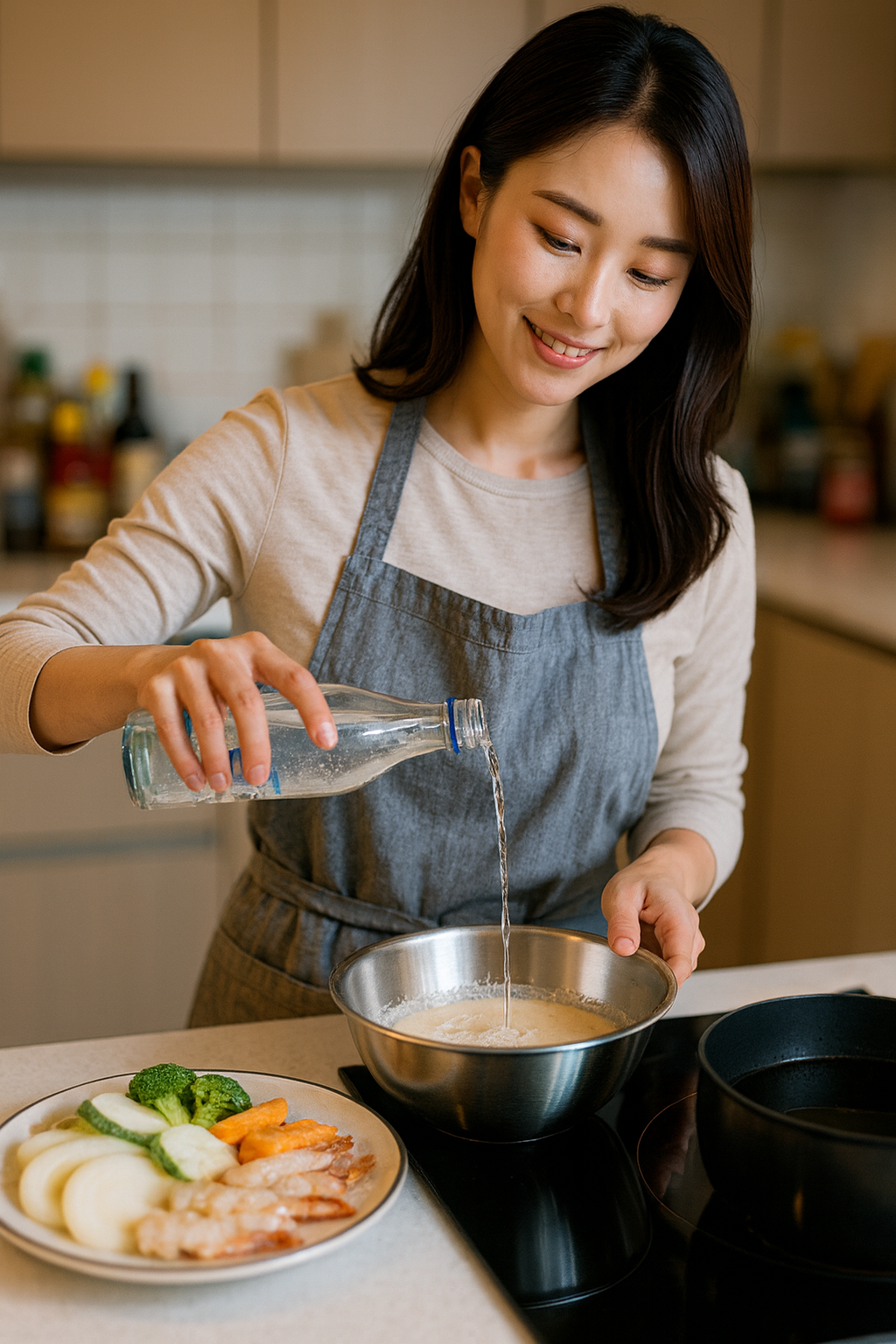 튀김 반죽, 물 대신 탄산수! 바삭함 살리는 초간단 비법