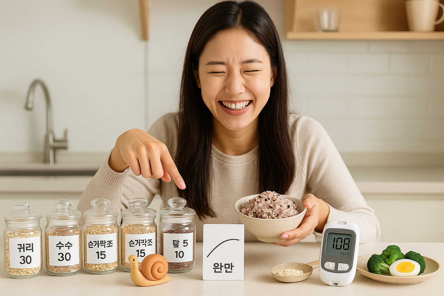 귀리 섞어 먹었더니? 혈당 스파이크 낮추는 잡곡밥 ‘황금 비율’ 공개(귀리30·수수30·손가락조15·팥15·기장10)