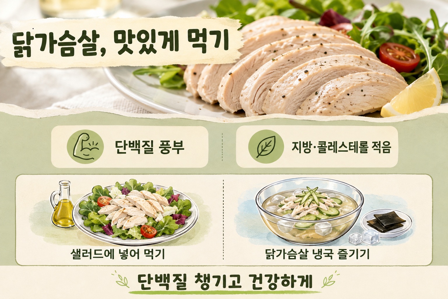 닭가슴살 다이어트, 퍽퍽하지 않게 먹는 법과 균형 잡힌 식단 구성