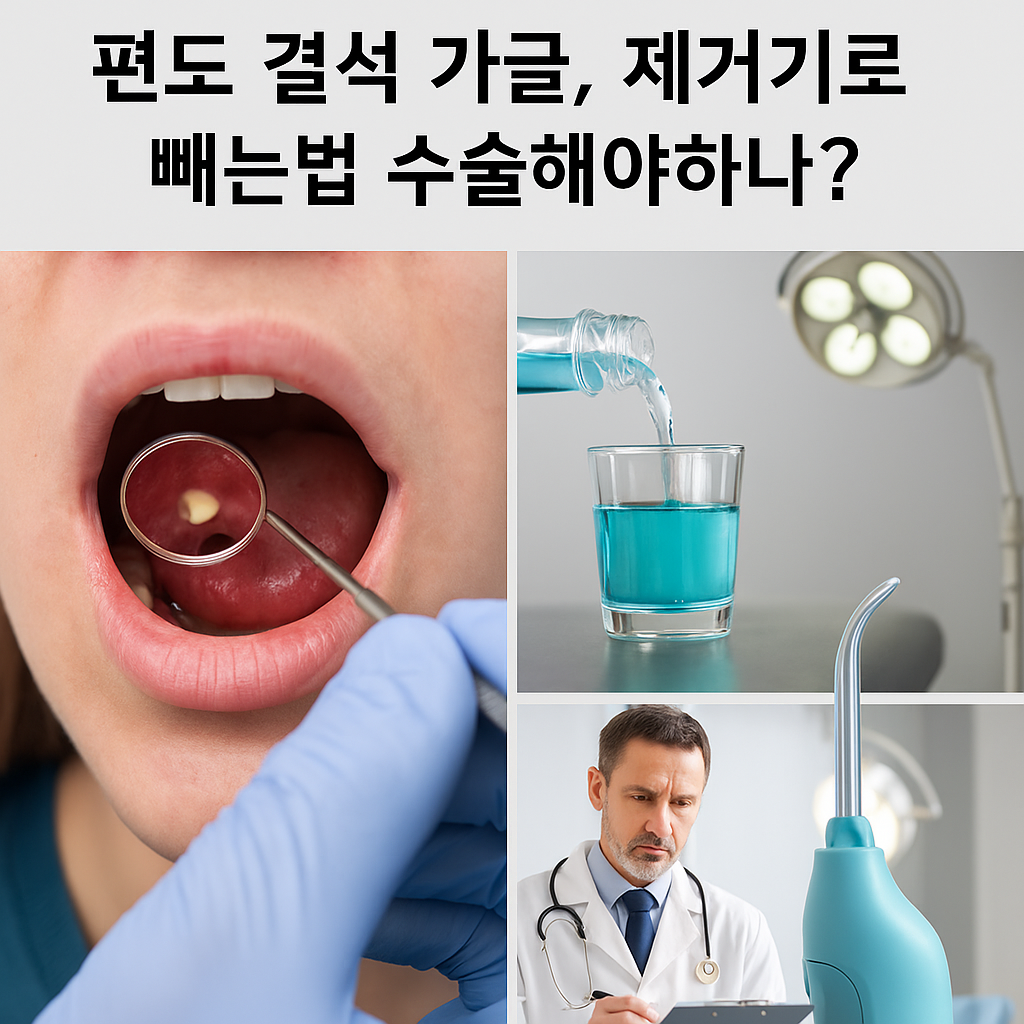 이물감+입냄새 원인?! 편도 결석 가글로 되냐고요??