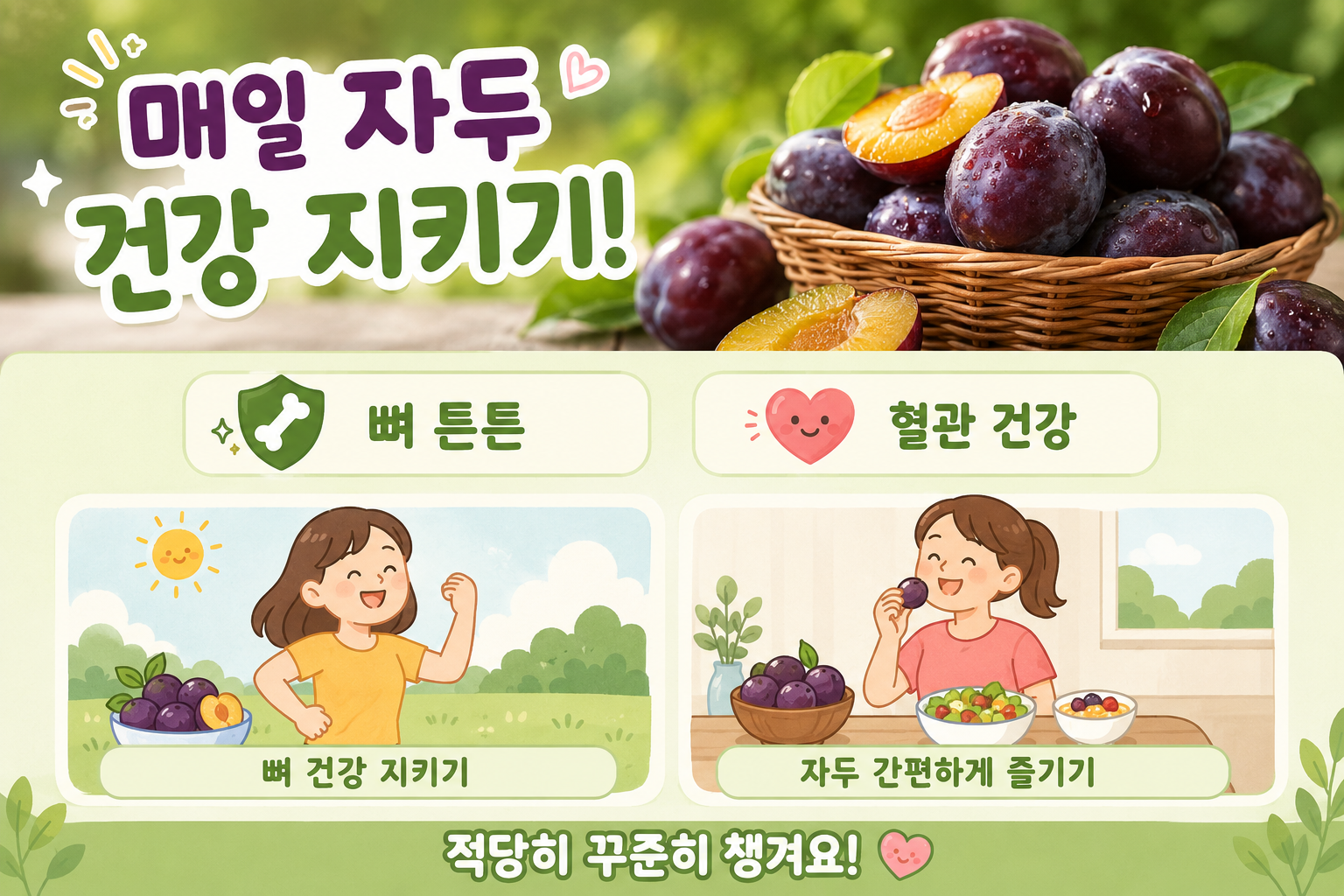 자두 매일 먹으면? 뼈 건강부터 변비까지 놀라운 효능 5가지