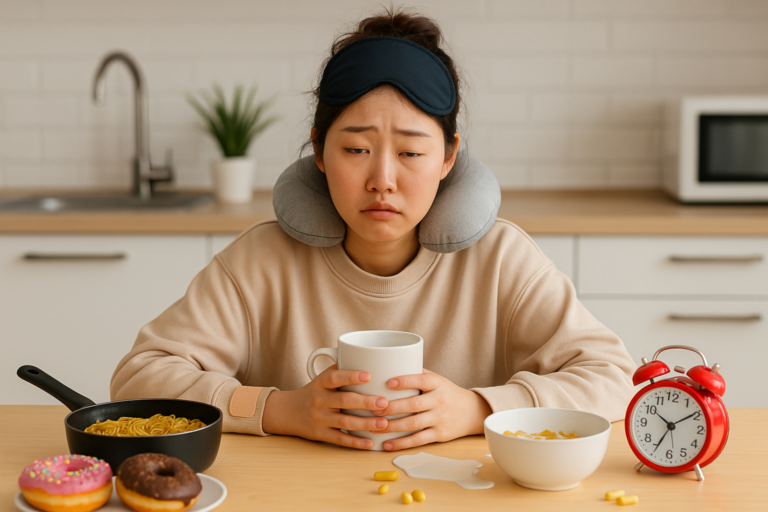 수면 부족 증상 8가지: 몸쑤심·식욕 폭발·감정 기복 원인과 해결법