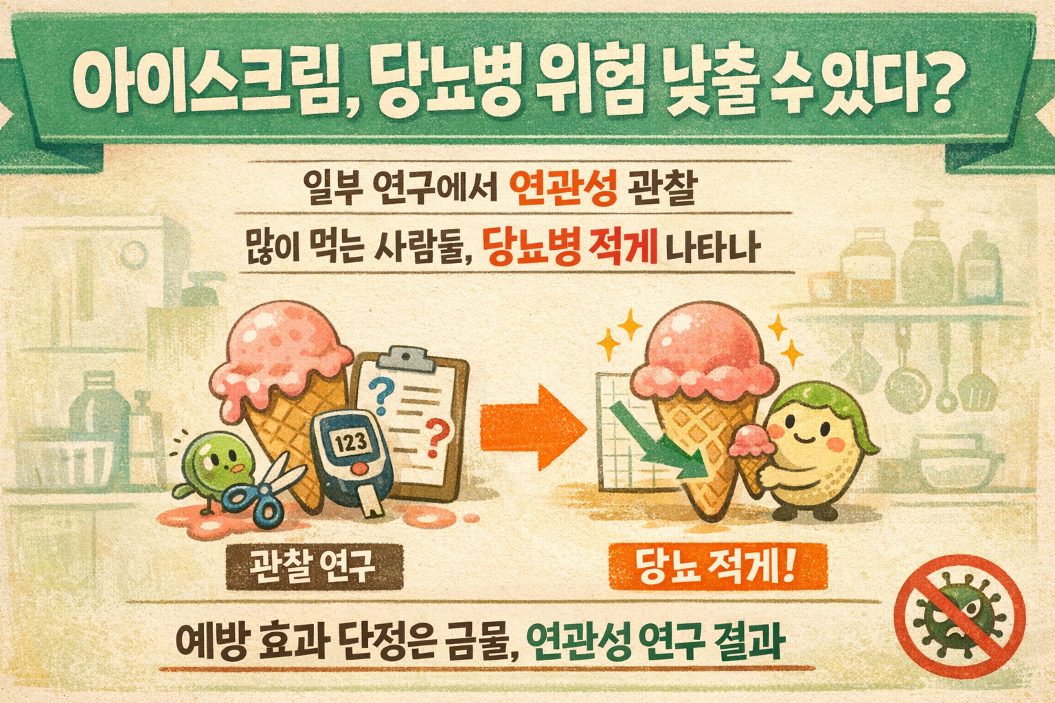 아이스크림이 당뇨병 위험 낮춘다? 하버드 연구가 밝힌 반전