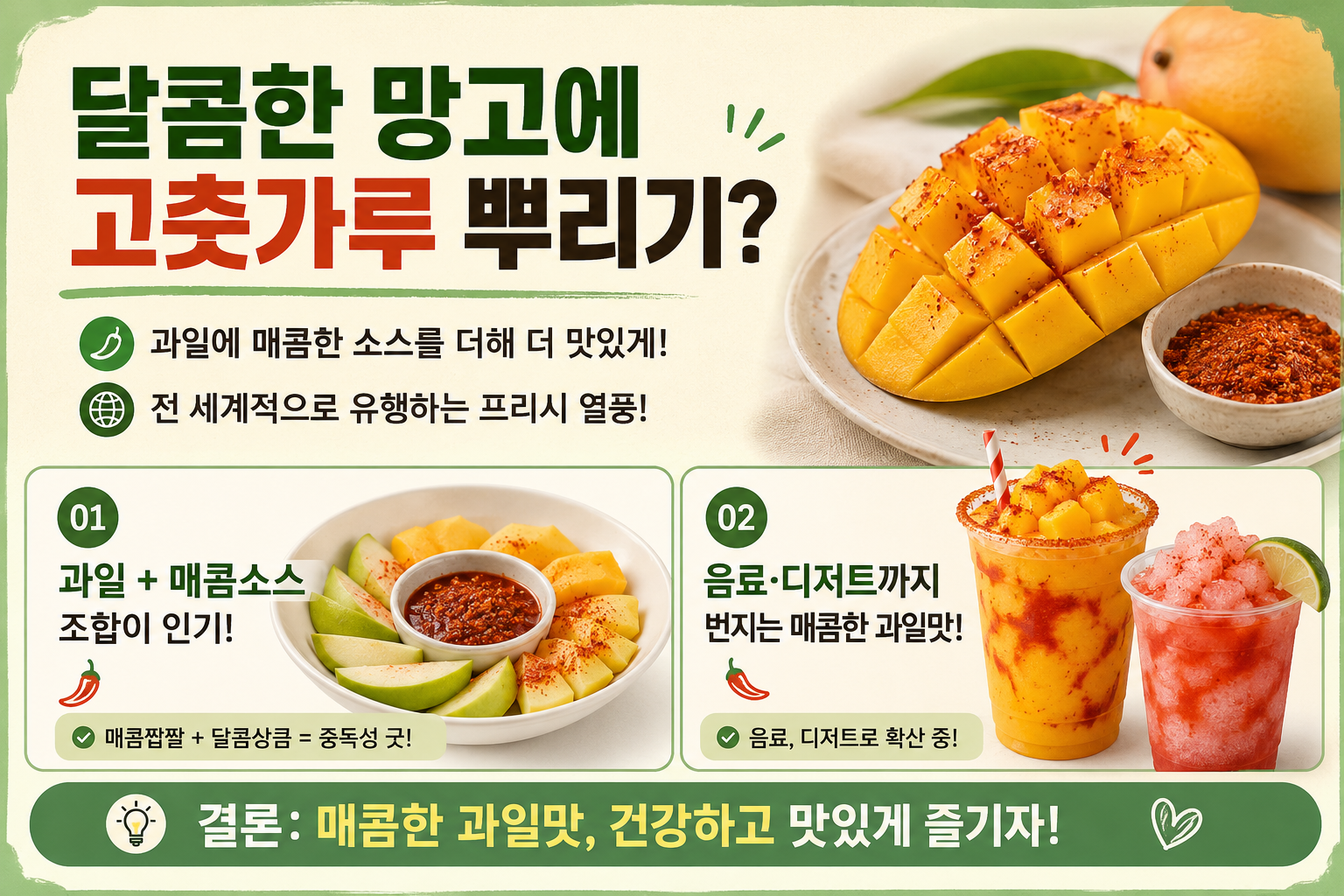 망고에 고춧가루? 전 세계가 빠진 ‘프리시’ 매운 과일맛의 비밀