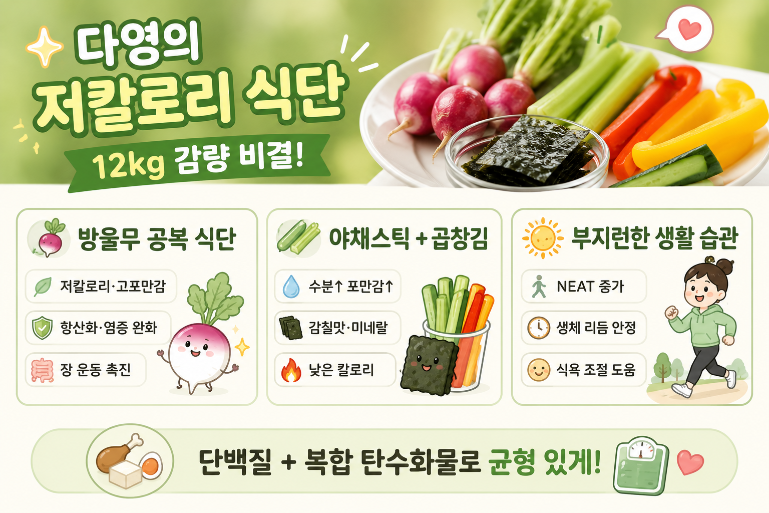다영 12kg 감량 비결은 아침 공복 방울무…포만감 높인 채소 다이어트