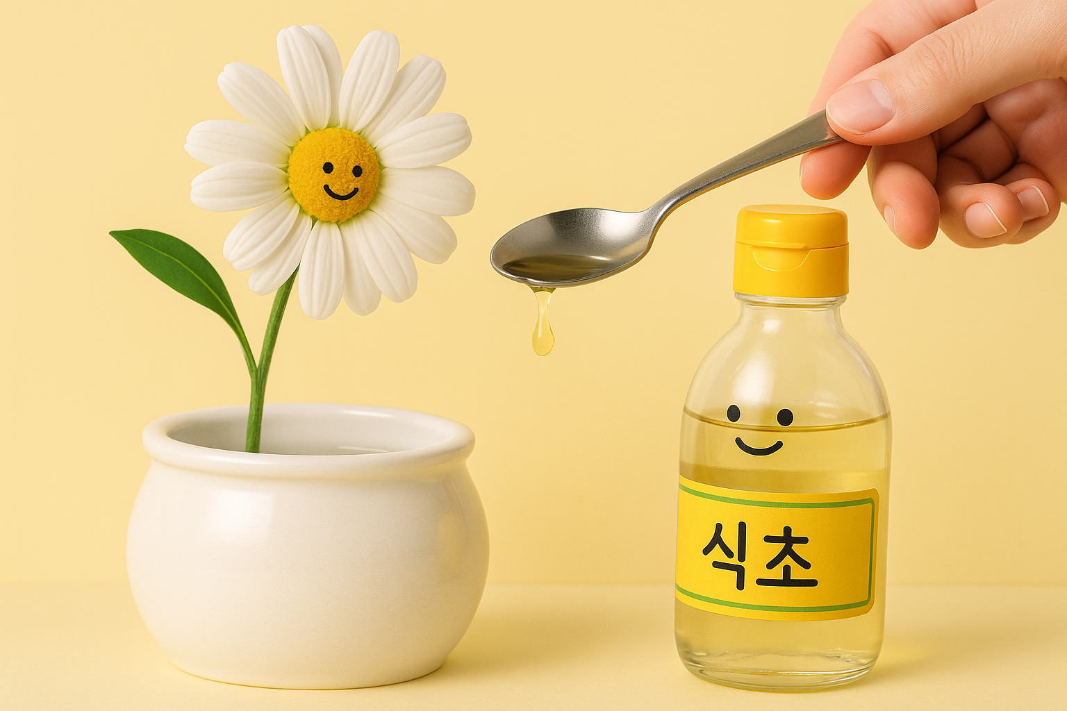 꽃병에 식초 한 방울, 싱그러운 꽃을 더 오래