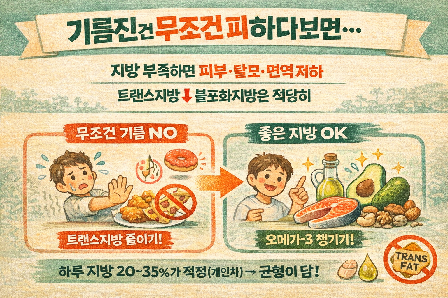 기름 끊었더니 몸이 보내는 경고…지방 섭취 부족 때 나타나는 5가지 이상 신호(피부·탈모·면역력)