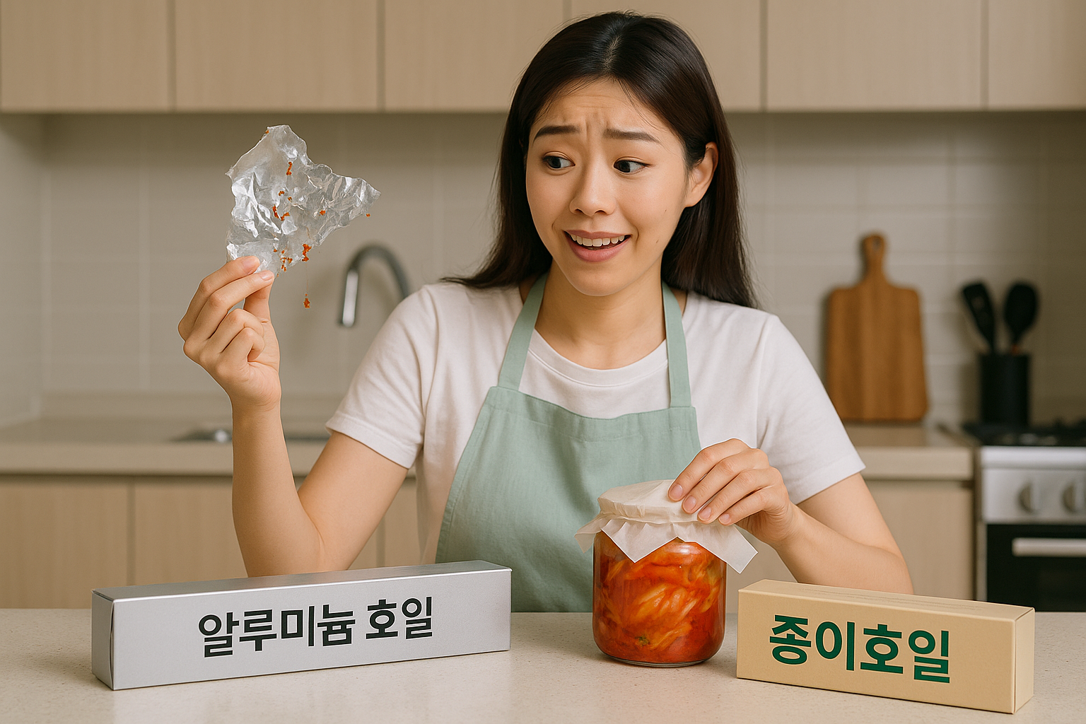 김치 등 신·짠 음식, 알루미늄 대신 종이호일에: 안전 보관 가이드
