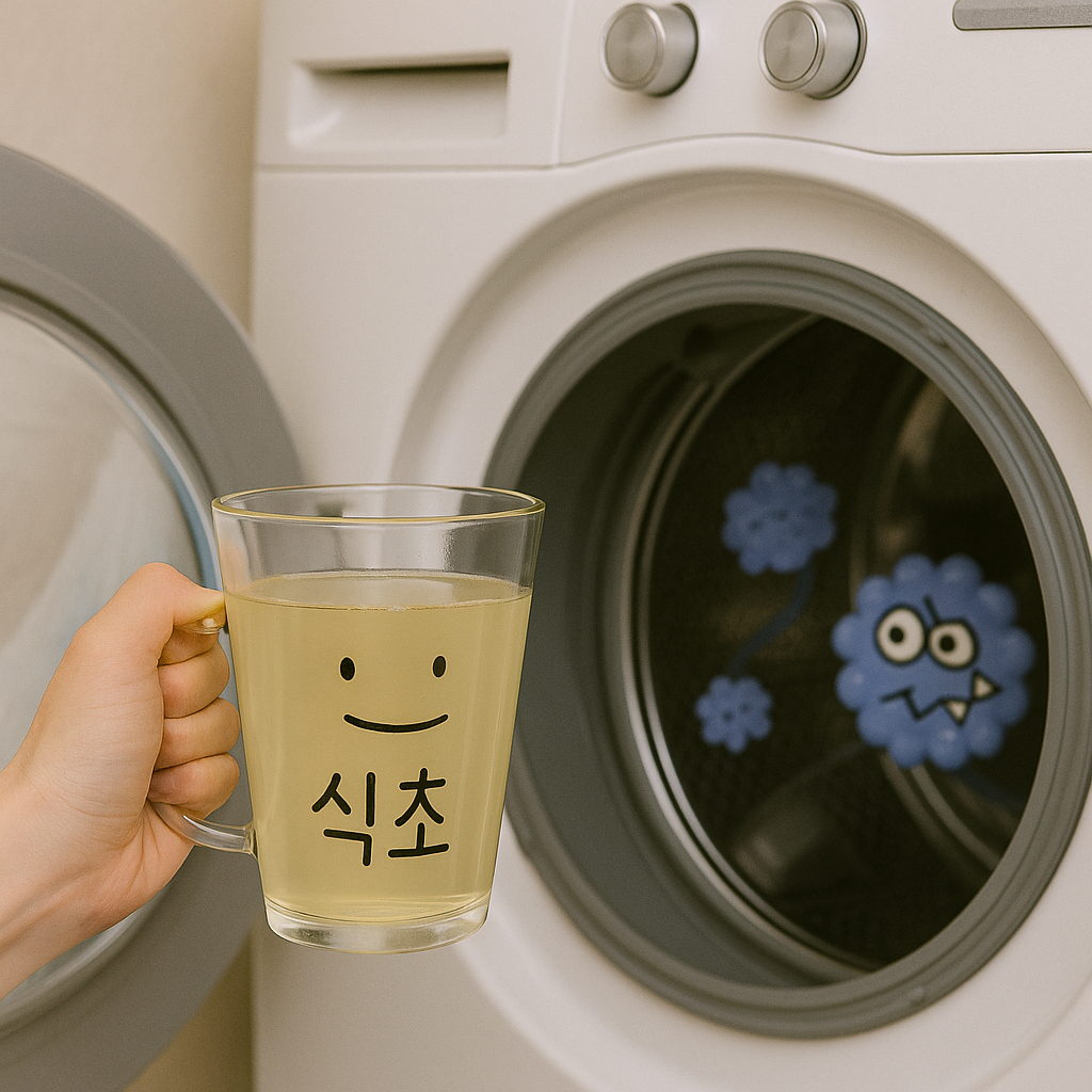 여름철 세탁기 냄새엔 식초 한 컵이면 충분!