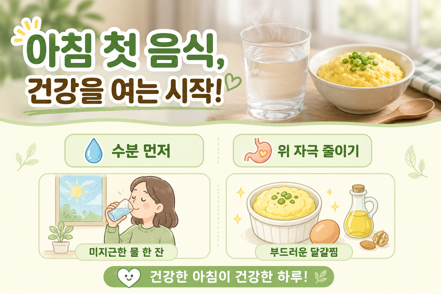 아침 공복에 물부터 마셔야 하는 이유, 커피보다 먼저 먹으면 좋은 음식