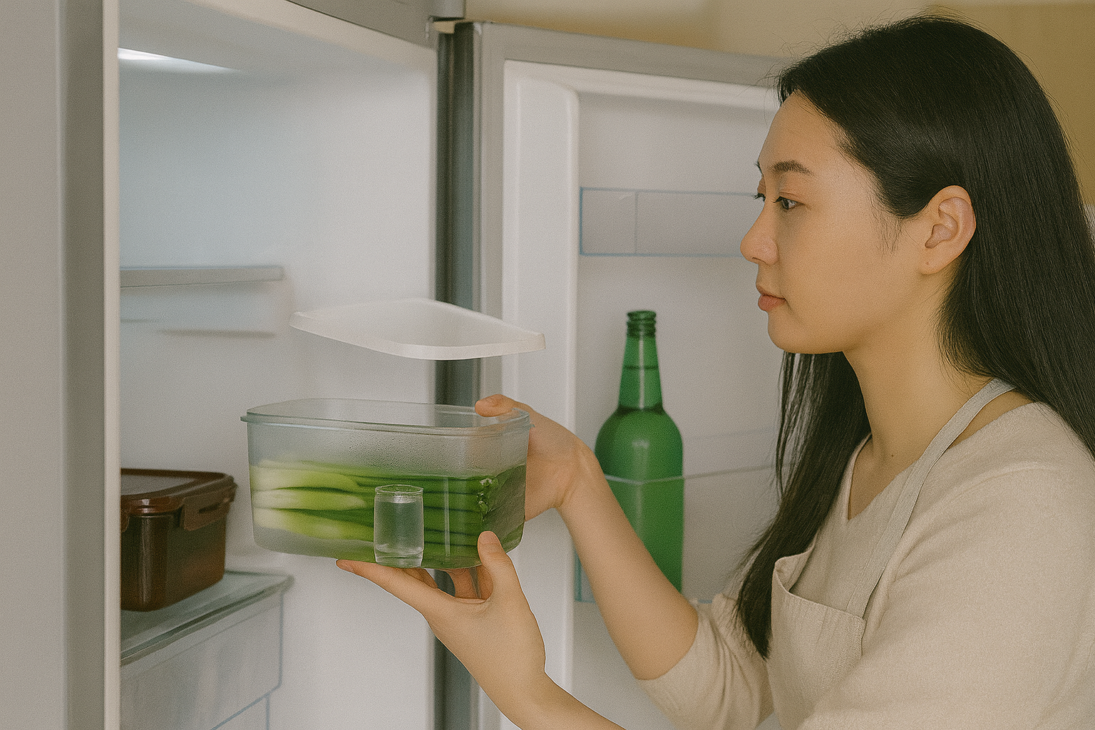 대파 보관 꿀팁: 소주 한 잔으로 냉장 최대 한 달 신선하게