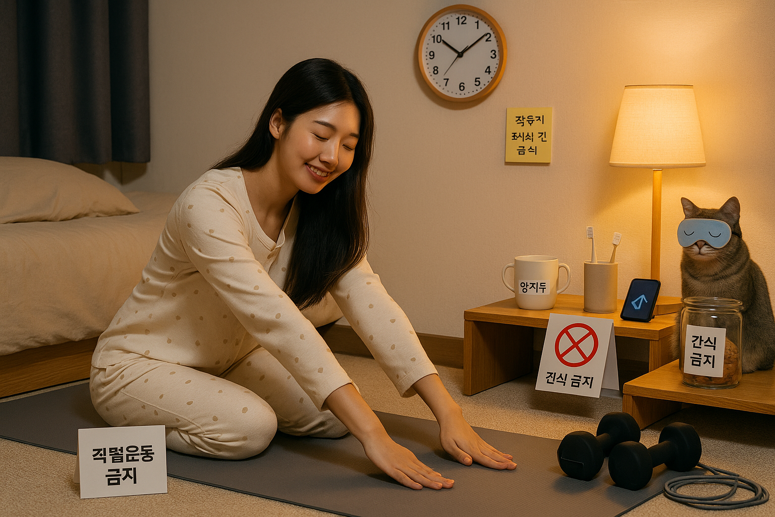 살 빼고 싶다면 ‘취침 전’ 운동 금지! 야식 컷·수면 확보로 밤 루틴 다잡기