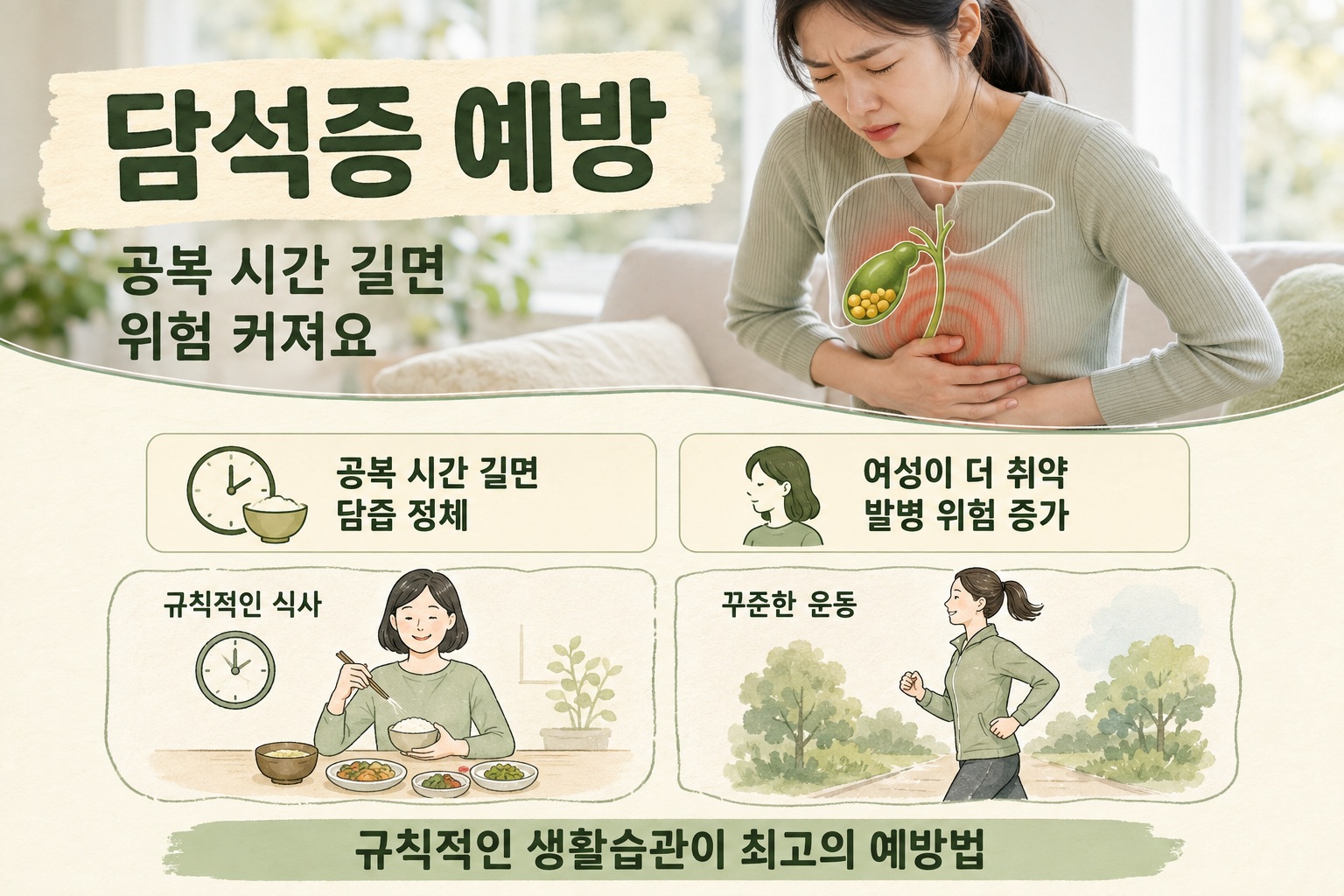 담석증 다이어트 때 더 위험한 이유, 2030이 알아야 할 증상과 예방법