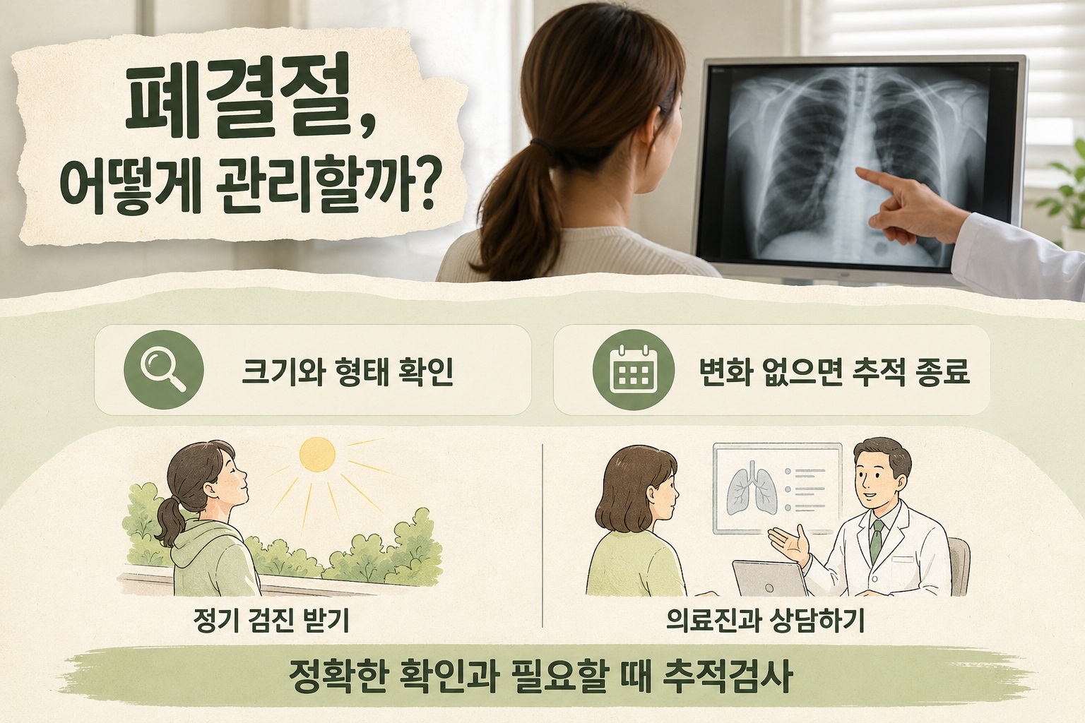 건강검진 폐결절 의심, 폐암일까? CT 추적검사 기준과 확인할 점