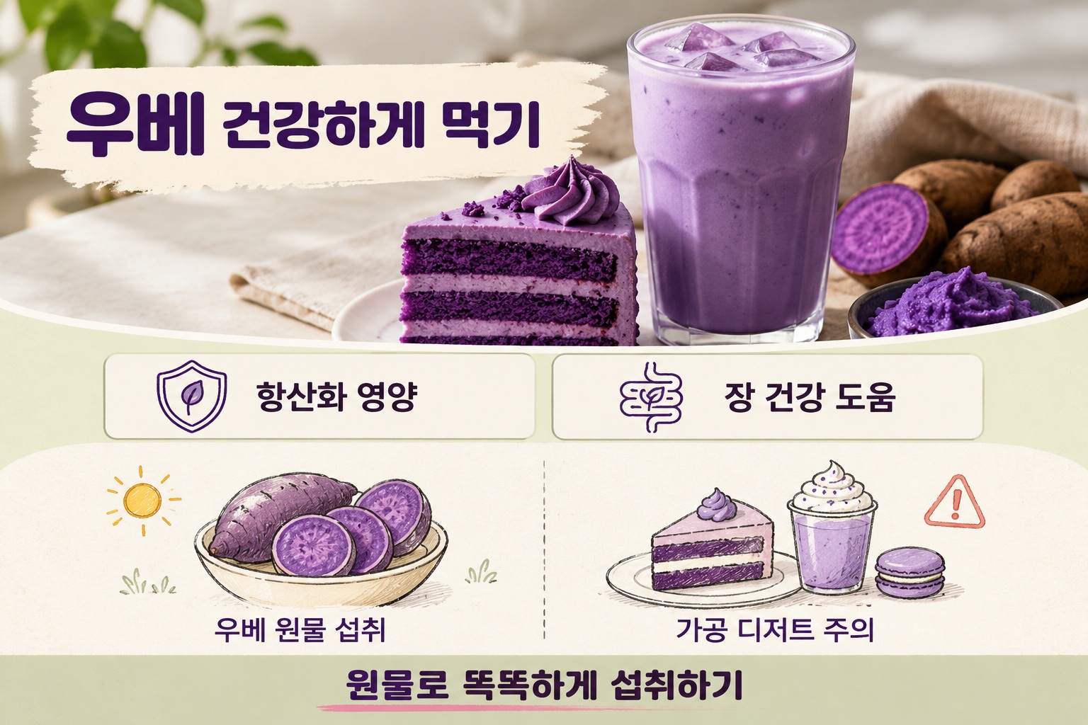 우베 효능과 주의점, 보라색 디저트가 무조건 건강식은 아닌 이유