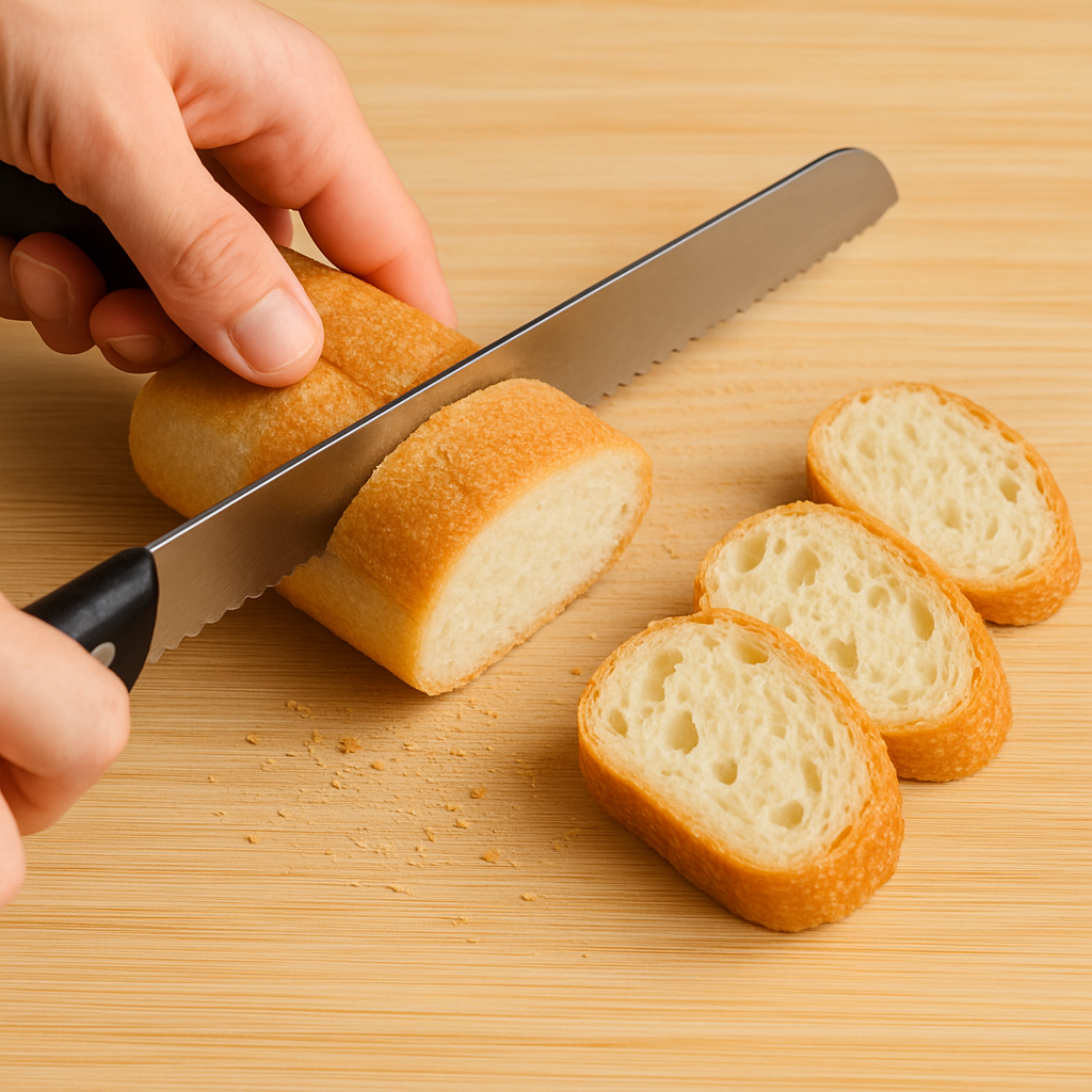 바게트 썰 땐 뒤집어서? 빵순이 인생 바뀐 꿀팁! 🍞