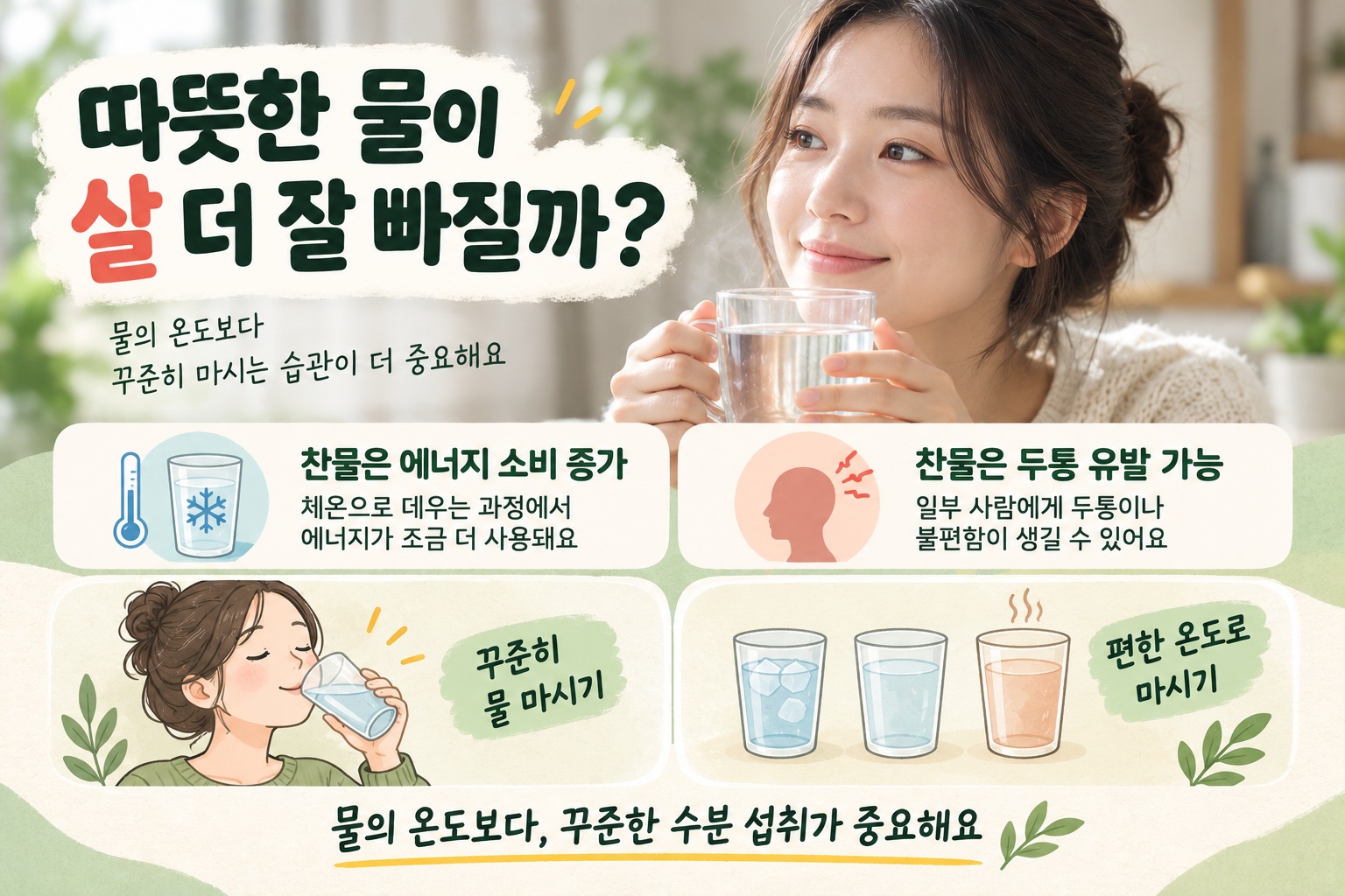 다이어트와 물 온도의 관계