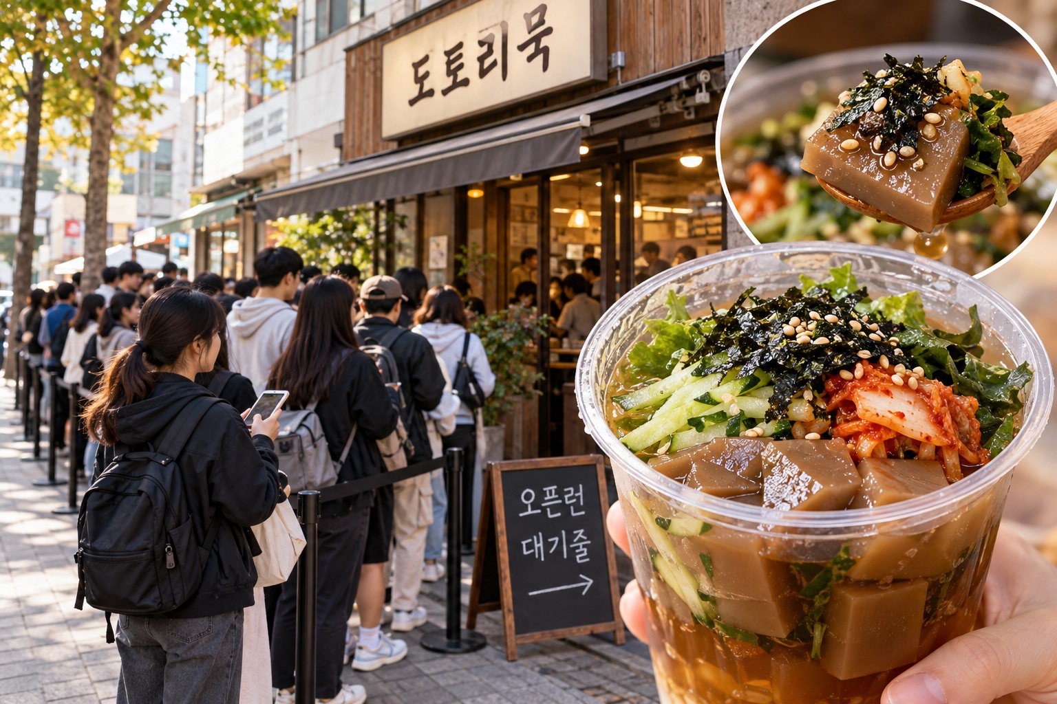 도토리묵 칼로리 100g 46kcal, 묵밥으로 먹을 때 밥·양념 조절법