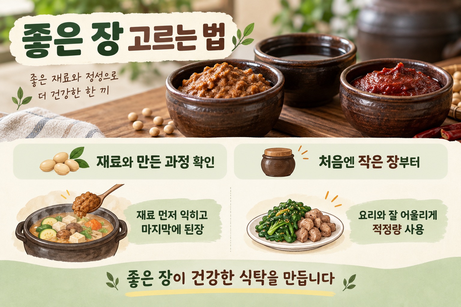 좋은 장 고르는 법, 된장·간장·고추장 가격보다 먼저 봐야 할 기준