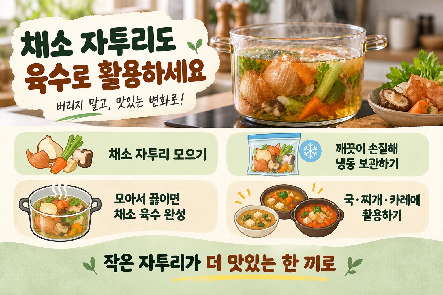 채소 자투리 육수 만드는 법…양파 껍질·당근 끝까지 버리지 말고 활용하세요