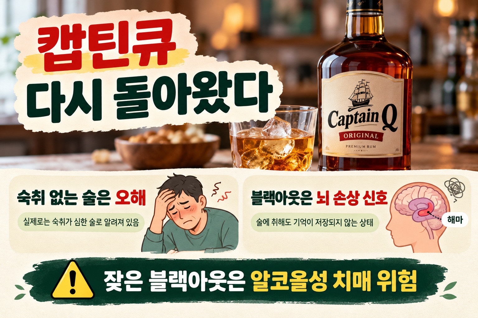 캪틴큐 재출시 품절 대란, 달라진 원액과 숙취·블랙아웃의 진실