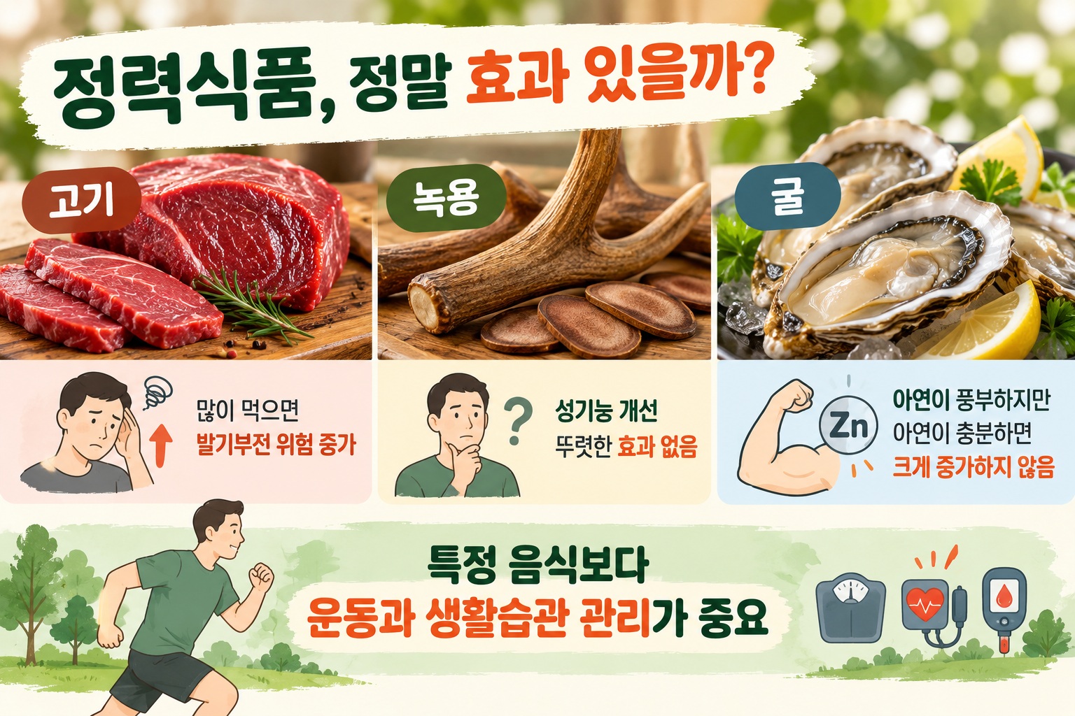 정력에 좋은 음식 고기·녹용·굴 정말 효과 있을까 연구로 확인한 사실
